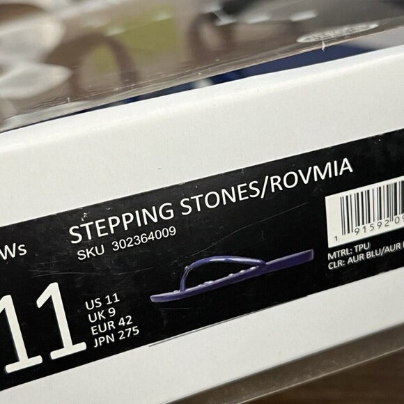 Rovmia by ccilu Stepping Stone Massage Sandals Size 11 Blue Swarovski - Picture 5 of 10